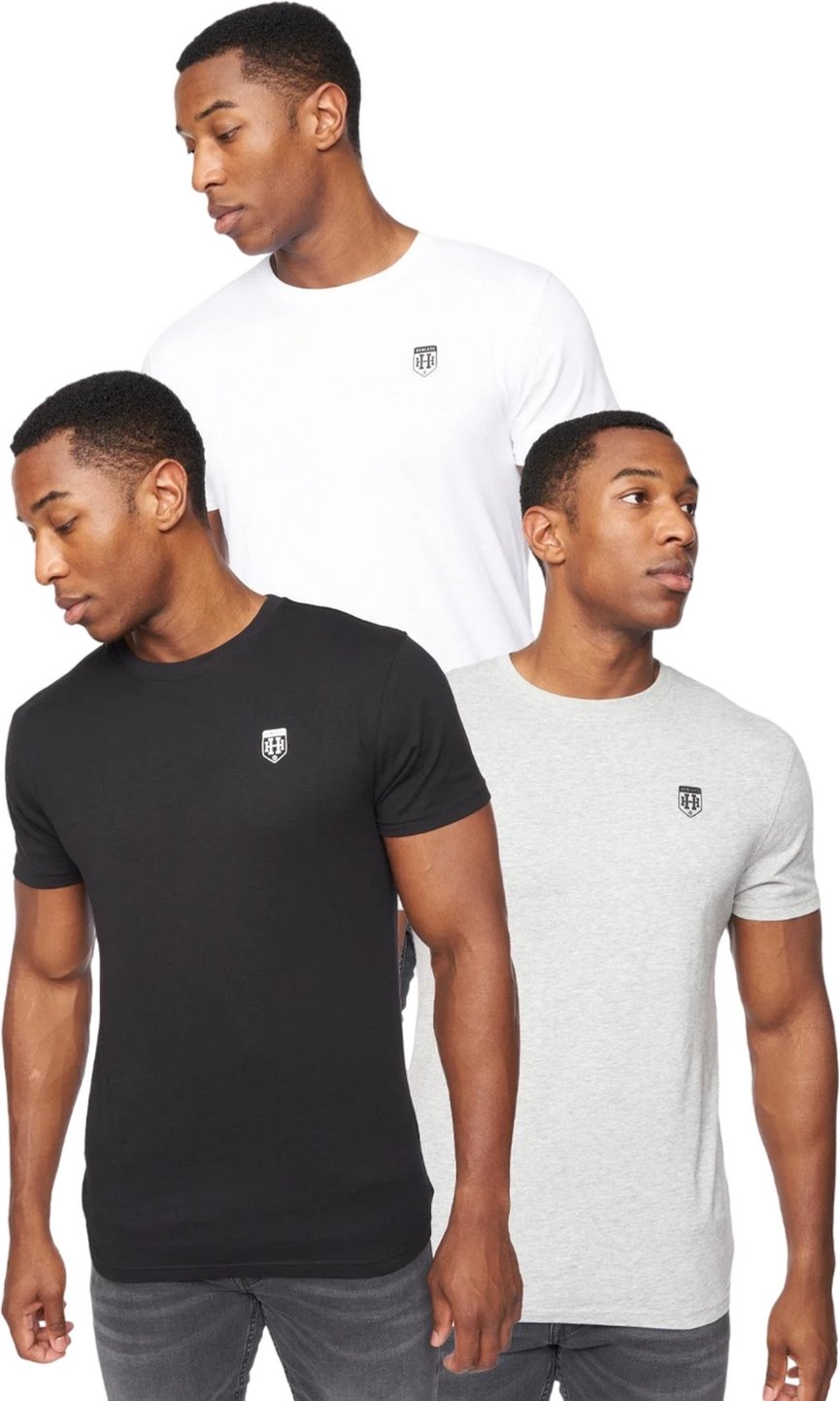 Henleys - "Myer" T-Shirt für Herren(3er-Pack) (Bunt)