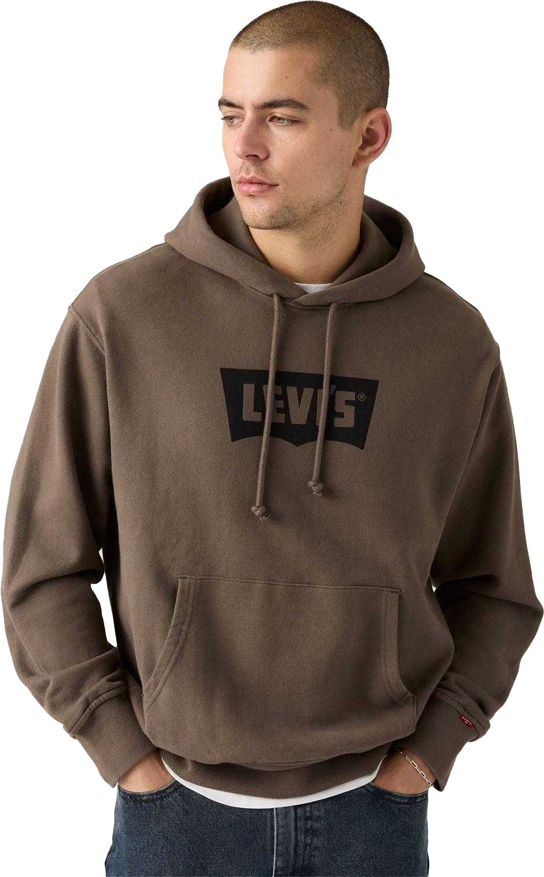 Levis - Kapuzenpullover für Herren, Sweatshirt-Stoff (Braun)