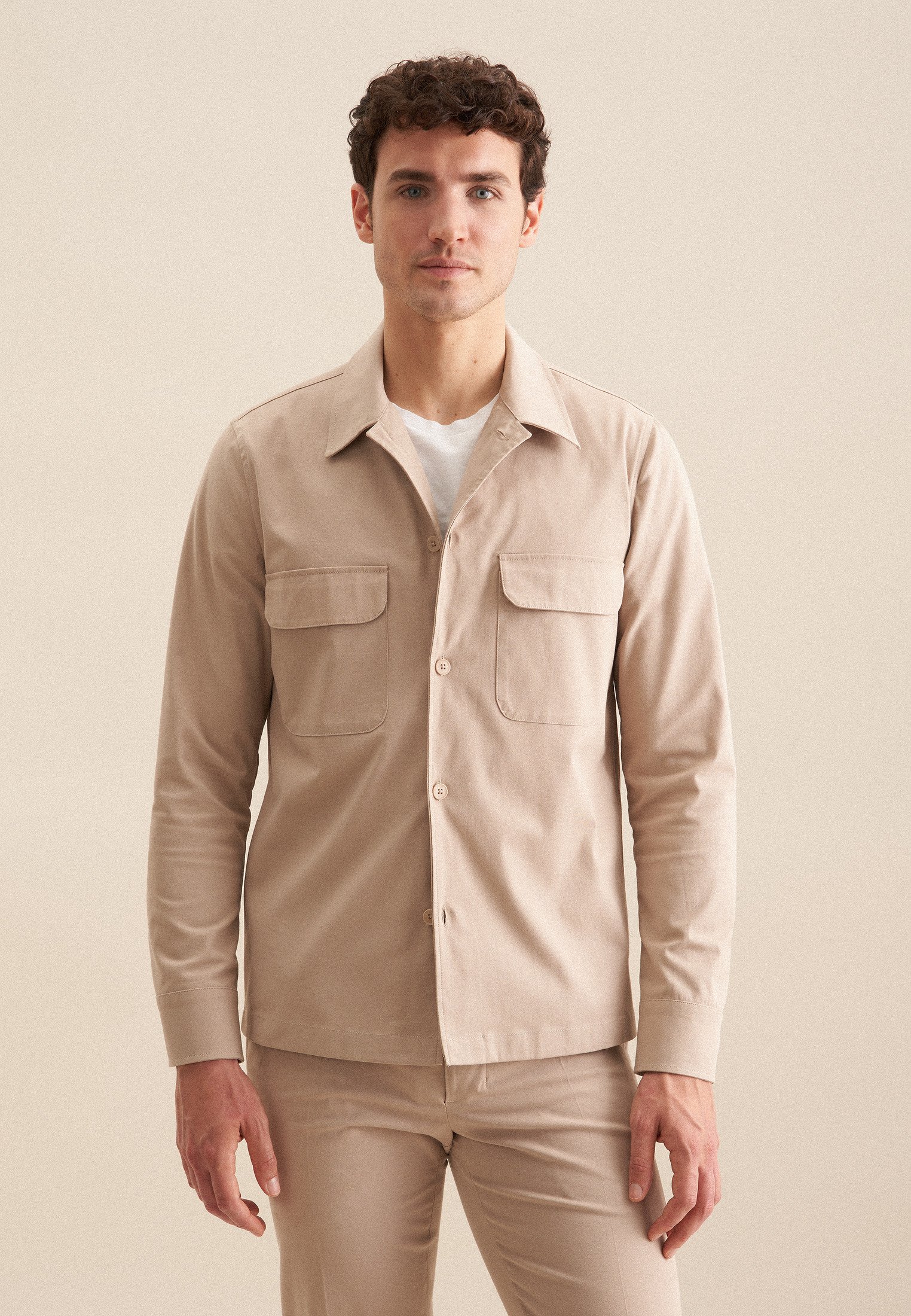 Overshirt Herren Braun