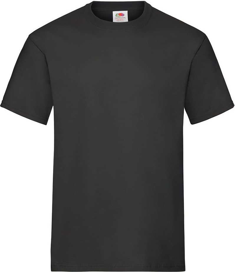 Fruit of the Loom - T-Shirt für Herren/Damen Unisex (Schwarz)