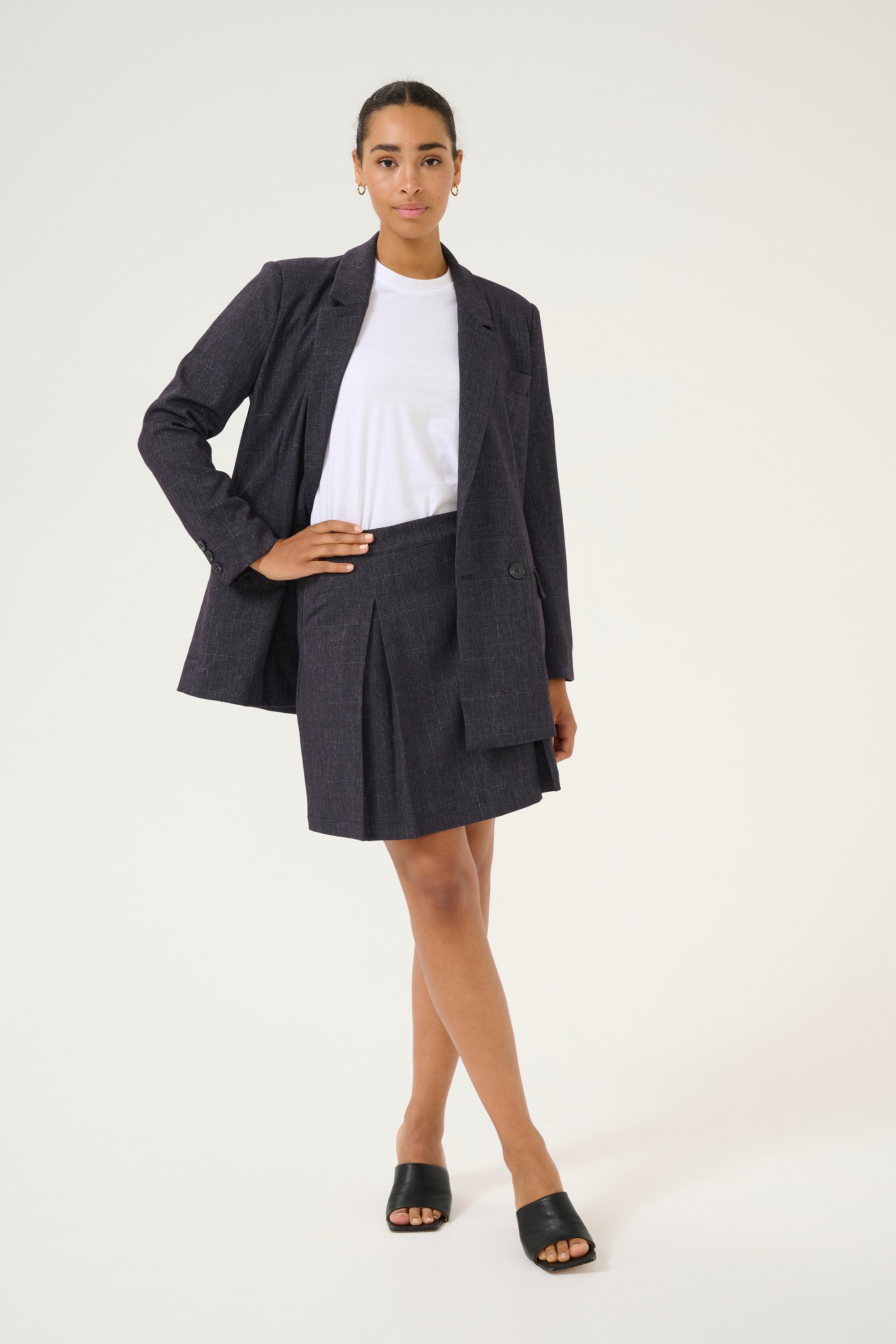 Rock A-shape Dark Grey Check dark grey