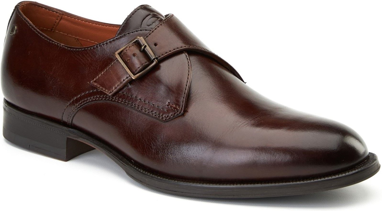 Thumbnail - Base London Faraday Leder Herrenschuhe in Gebranntem Braun
