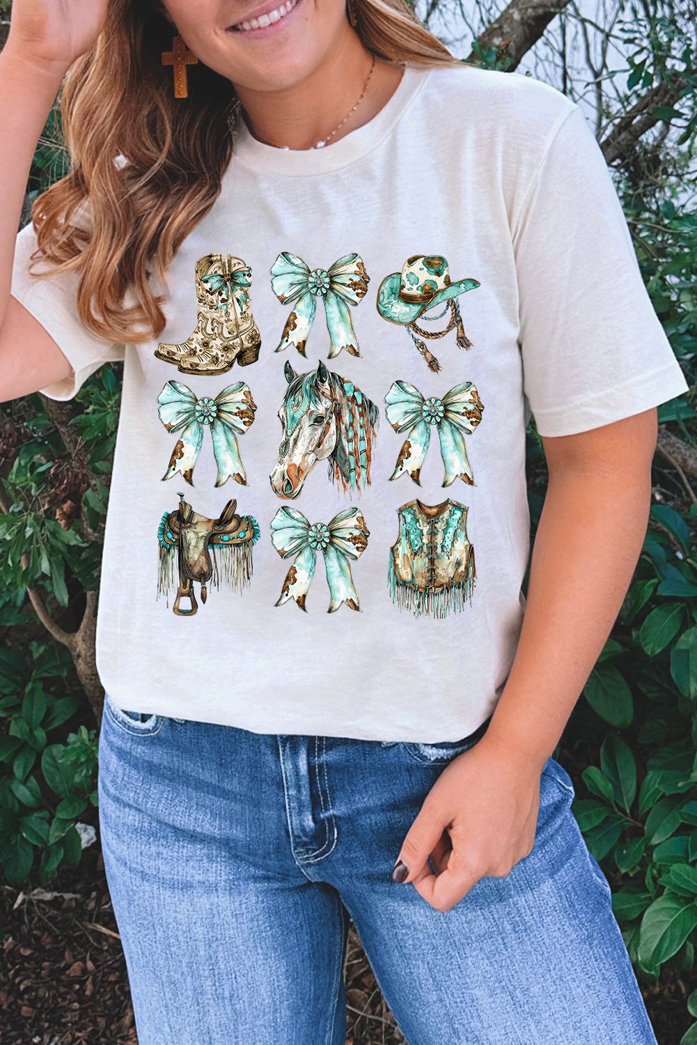 Graphic Tee Freizeitoberteil