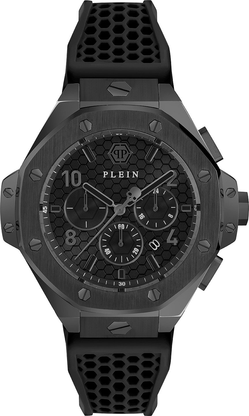 Philipp Plein Plein Chrono Royal Herren Schwarz Uhr PWPRA0924