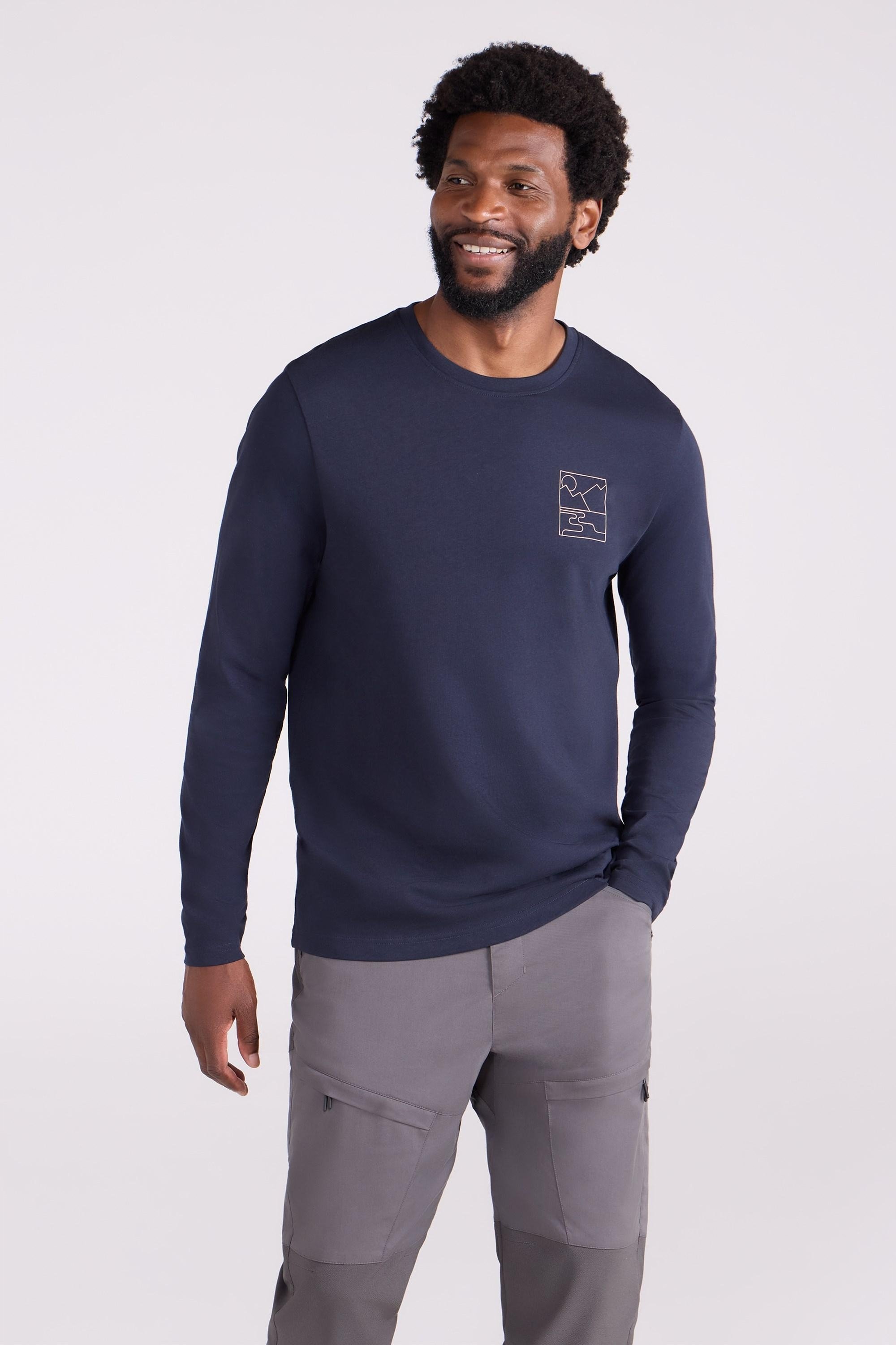 Mountain Warehouse - "Mountain View" T-Shirt für Herren (Dunkelblau)