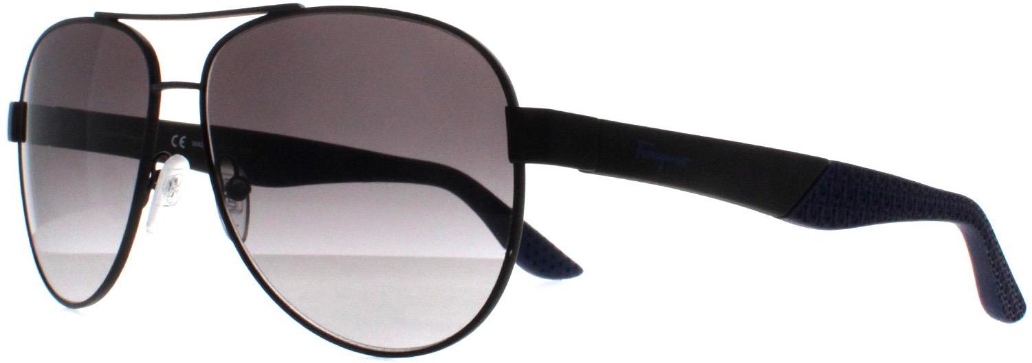 Thumbnail - Salvatore Ferragamo Aviator Herren matt schwarz grau Gradient SF275S