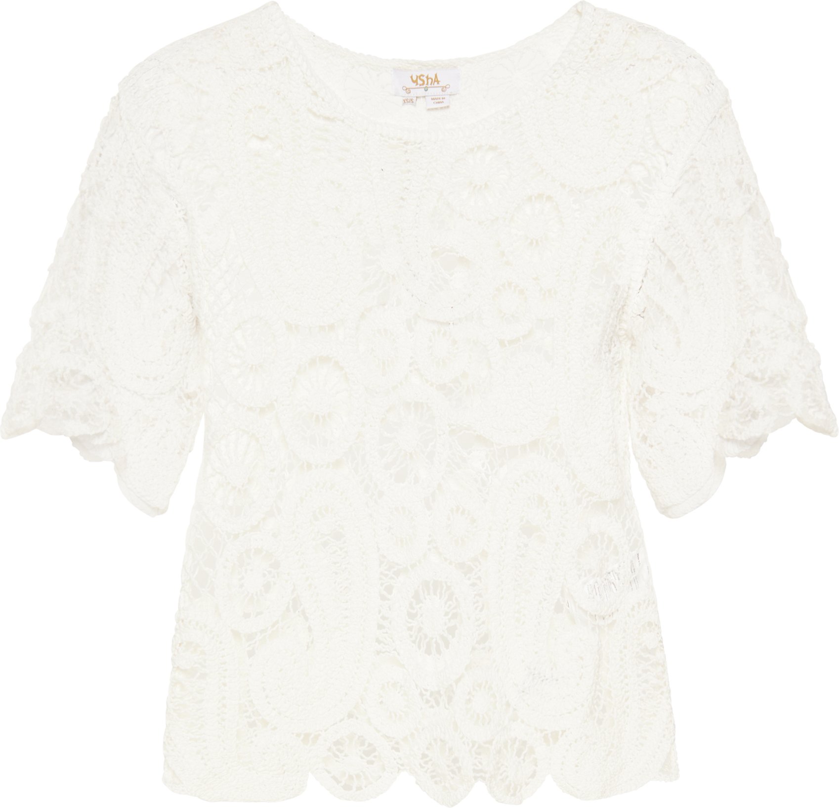 usha Bluse Frauen Weiß