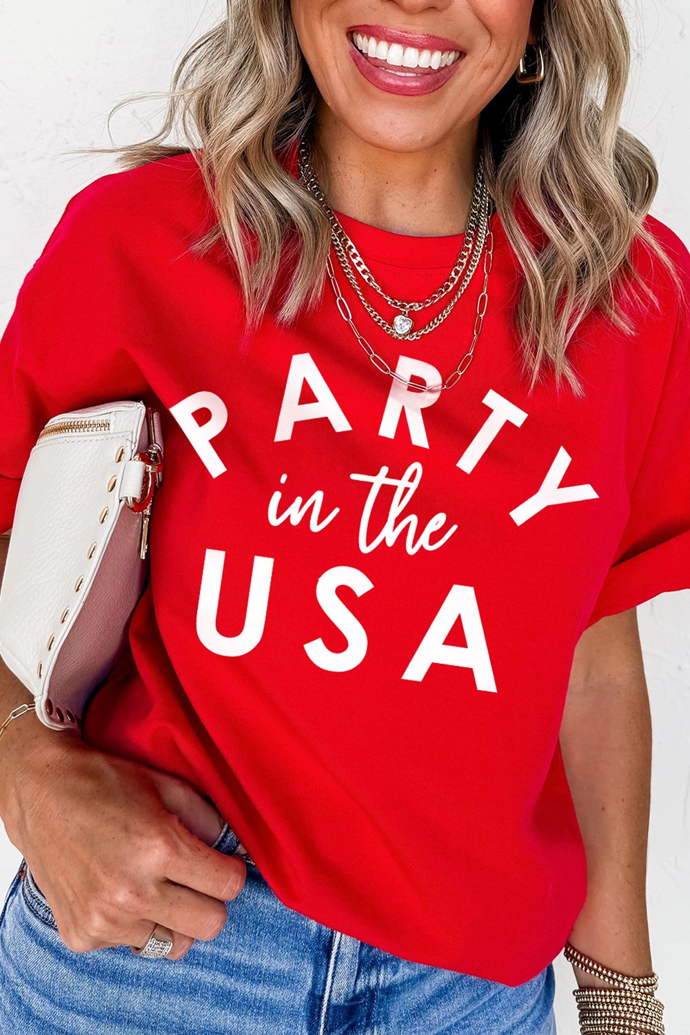 Grafik T-Shirt USA Party