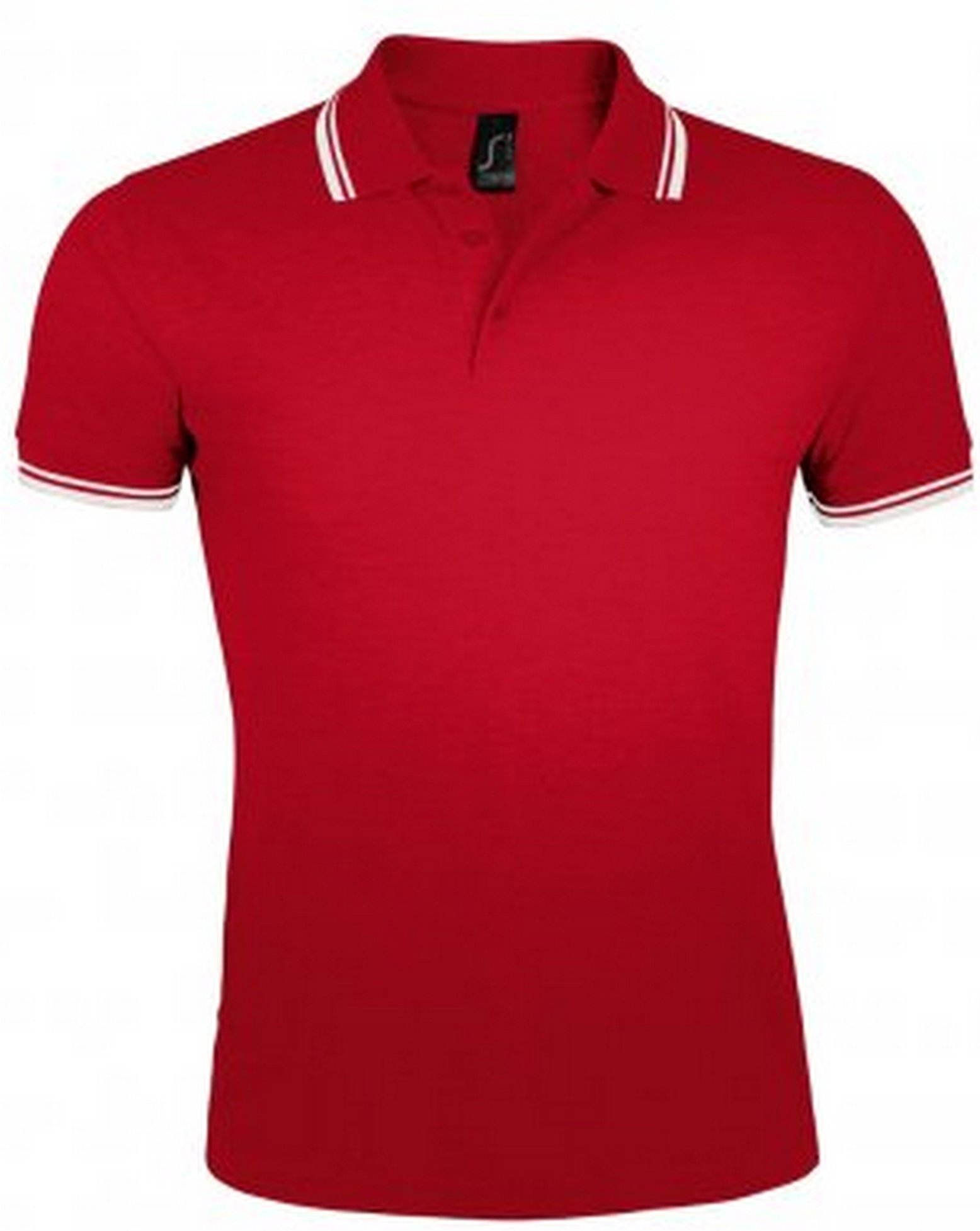 SOLS - Polo manches courtes PASADENA - Homme (Rouge/blanc)