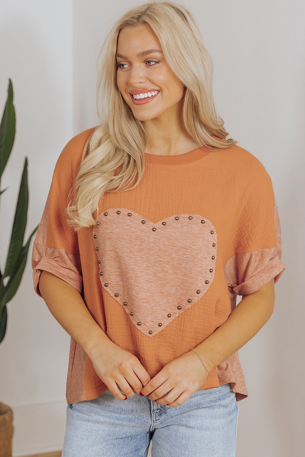 Herzbesetztes Detailtop