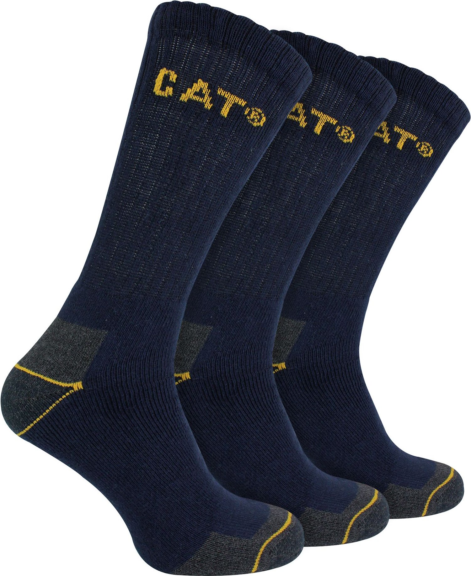 Thumbnail - Herren 3er-Pack Real Work Socken mit gepolstertem Fersen- und Zehenbereich
