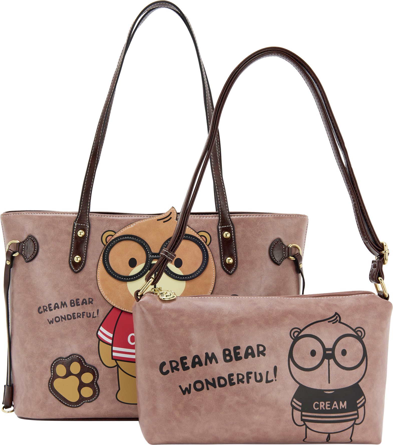 Mymo 2-IN-1-Tragetaschen-Set 2-IN-1-Tragetaschen-Set Mädchen Rose