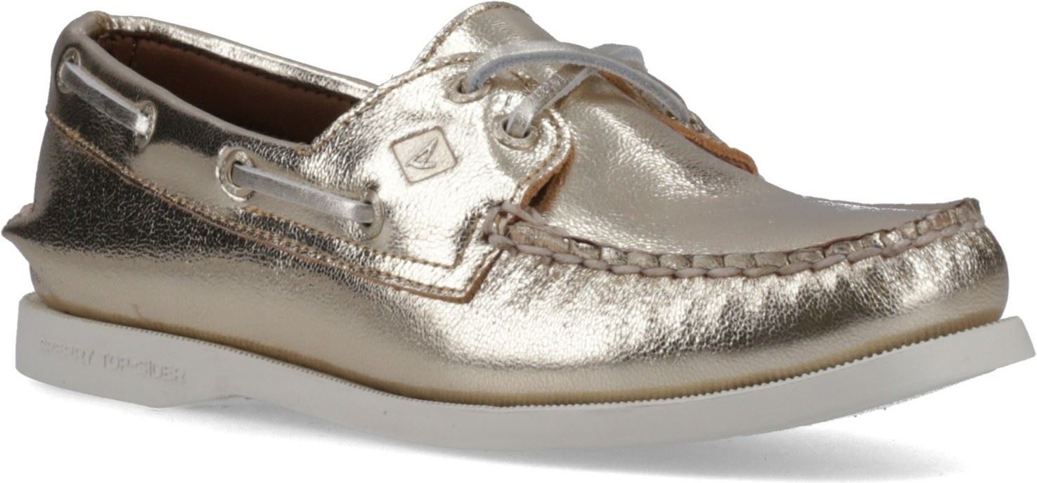 Sperry Authentic 2 Eye Damen Bootsschuhe Aus Leder In Gold