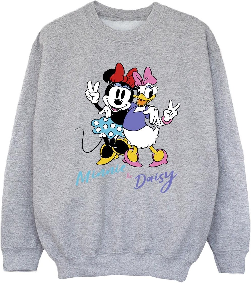 Disney - "Minnie Mouse And Daisy" Sweatshirt für Mädchen (Grau)