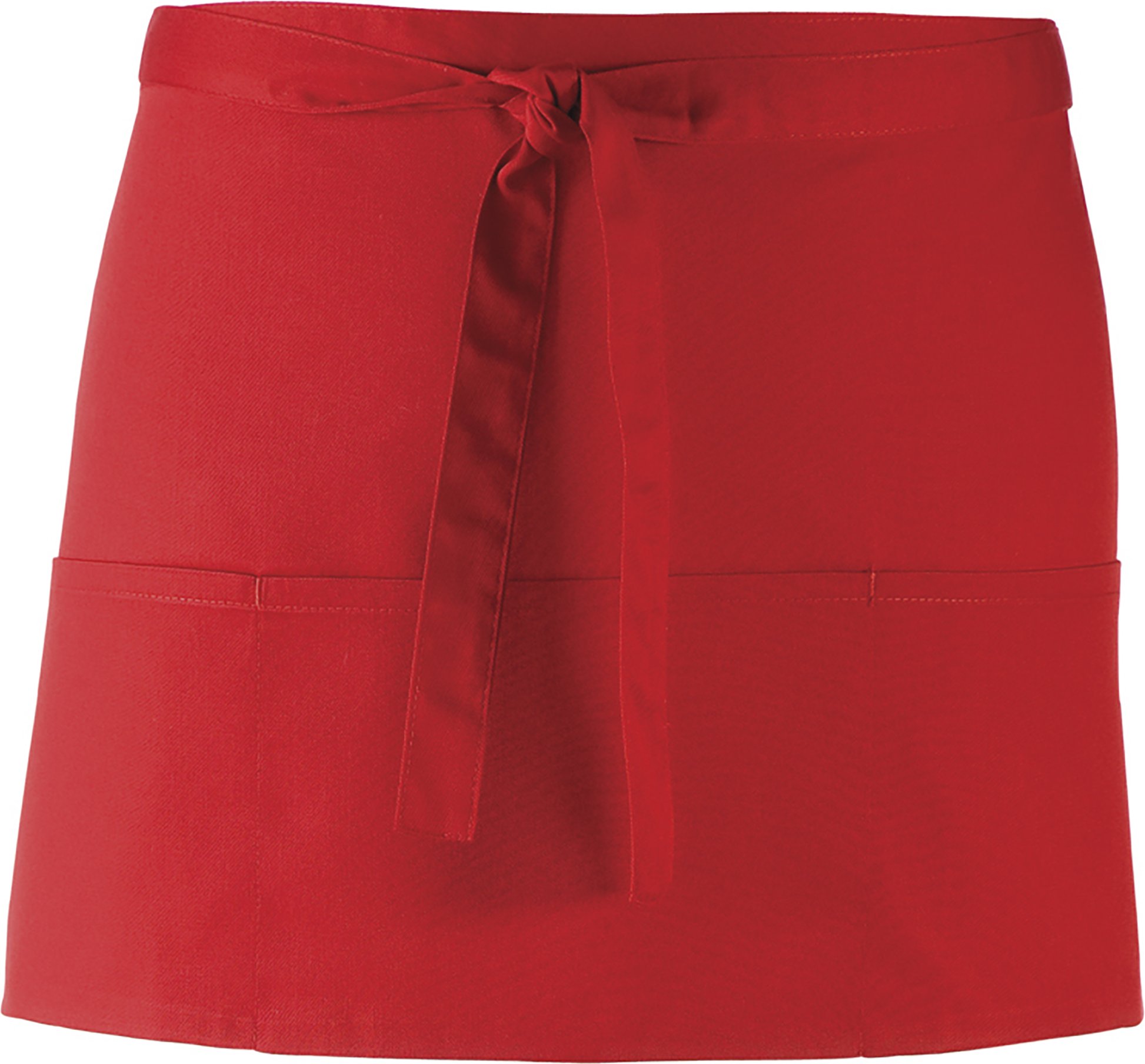 Premier Ladies/Womens Colours 3 Pocket Schürze (Rot)