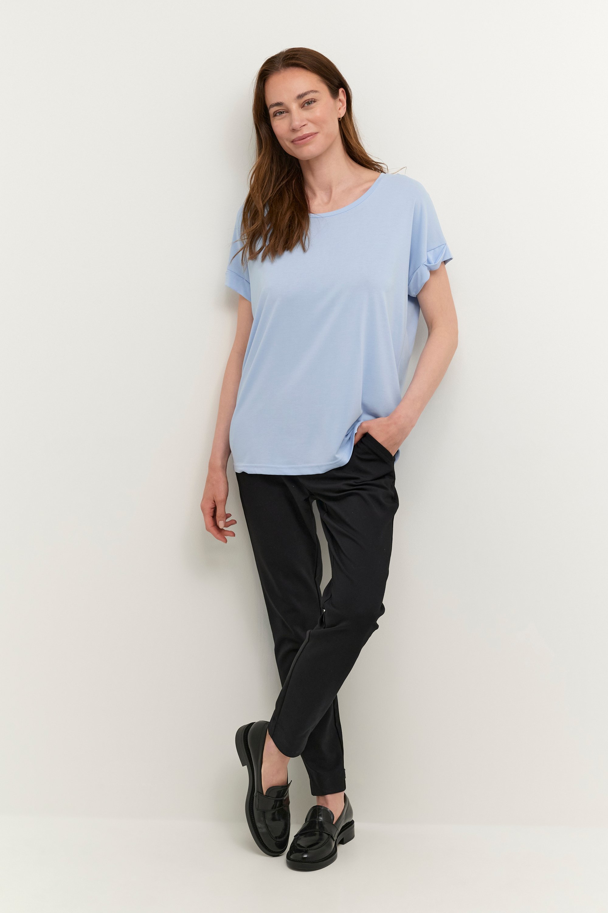 T-shirt Loose fit light blue