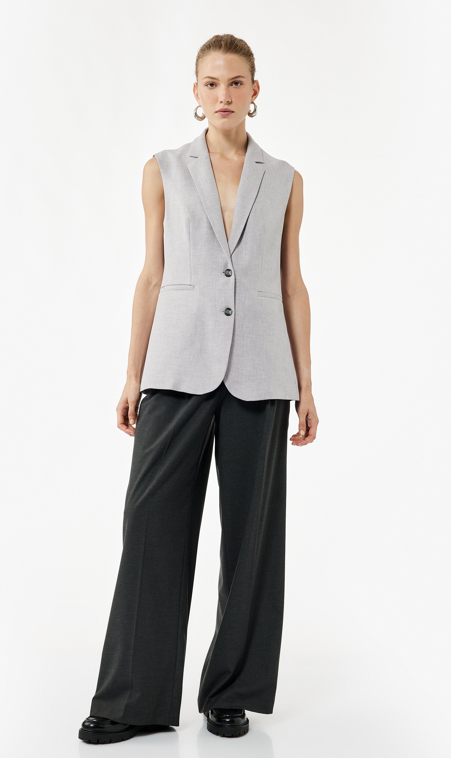 Koton WESTEN Koton Zweireihige Ärmellose Blazerweste