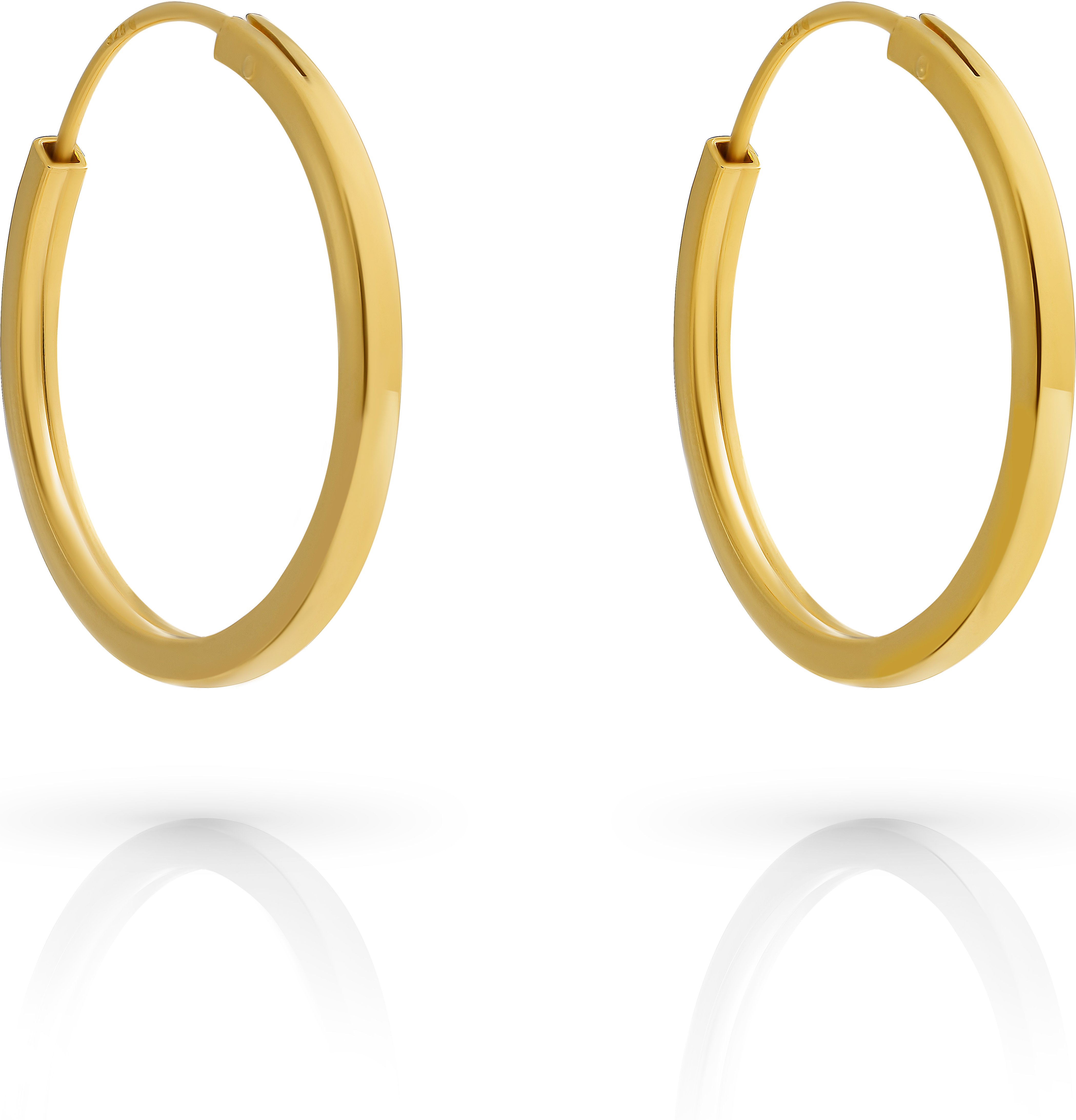 Orphelia 'Agata' Damen 925 Sterling Silber Creolen - Gold ZO-7552/G