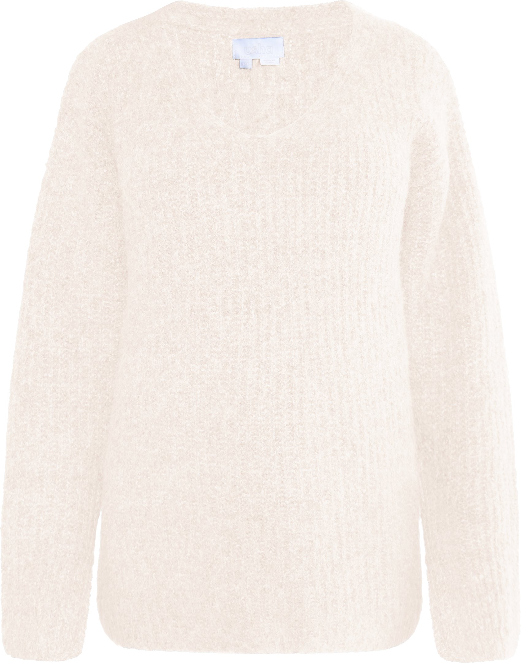 usha Strickpullover Damen Hellbeige Melange