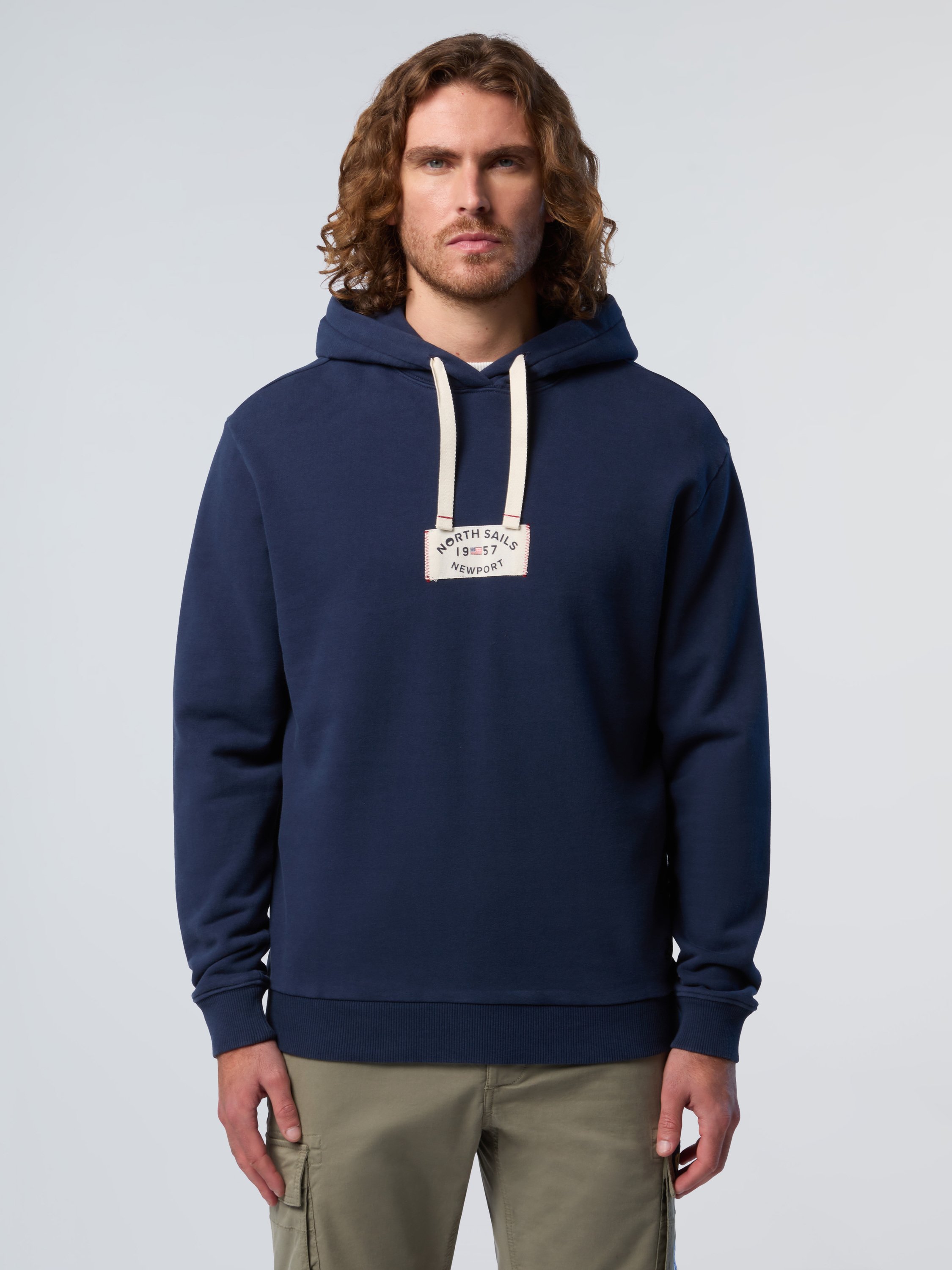North Sails Kapuzenpullover Hoodie mit Newport-Aufnäher