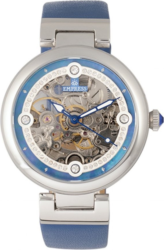 Empress Adelaide Automatik-Skelettuhr mit Lederband