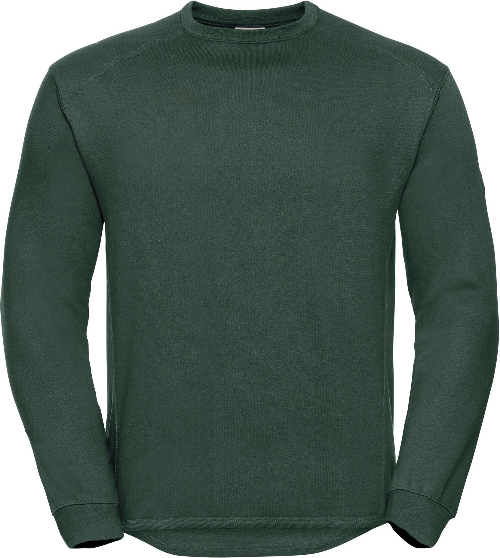 Russell Herren Rundhalsausschnitt Set In Sweatshirt Top (Flasche Grün)