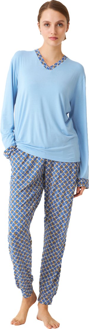 Damen Langarm-Shirt Schlafanzug JJBDP0901