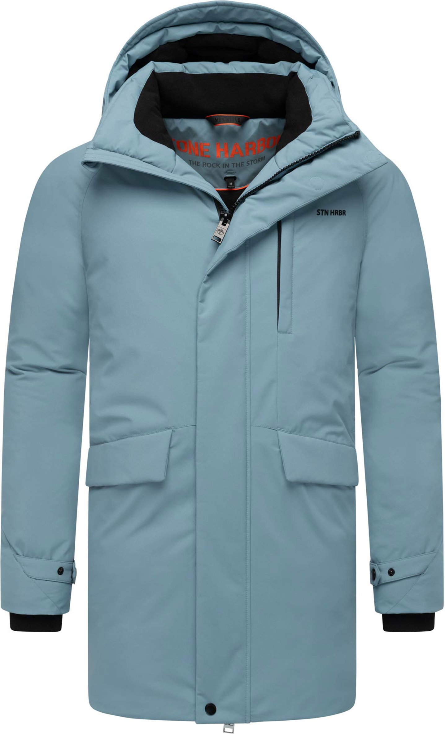 Stone Harbour Herren Winterjacke Emriis mit Fleecefutter & Kapuze