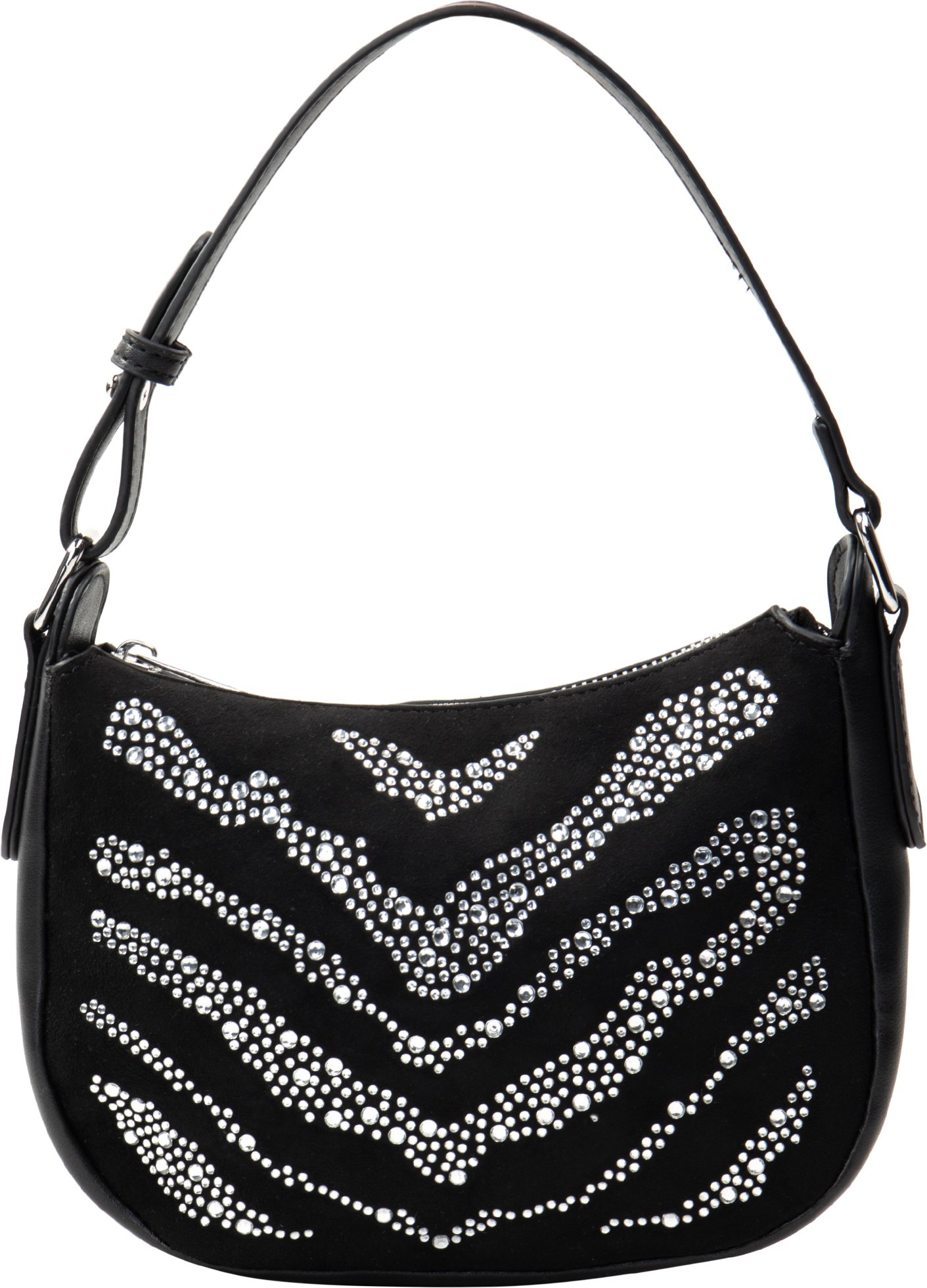 Faina Schultertasche mit Strass Damen schwarz