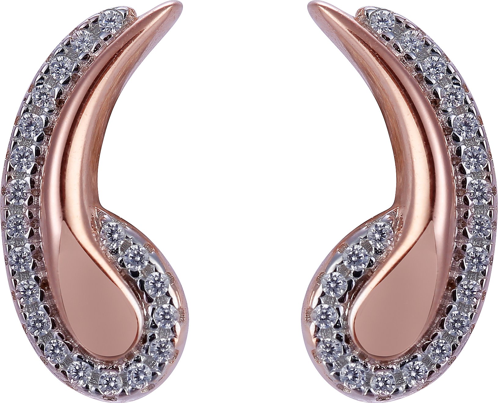 Orphelia 'Tilou' Ohrstecker aus 925er Sterlingsilber für Damen - Rosé ZO-7441