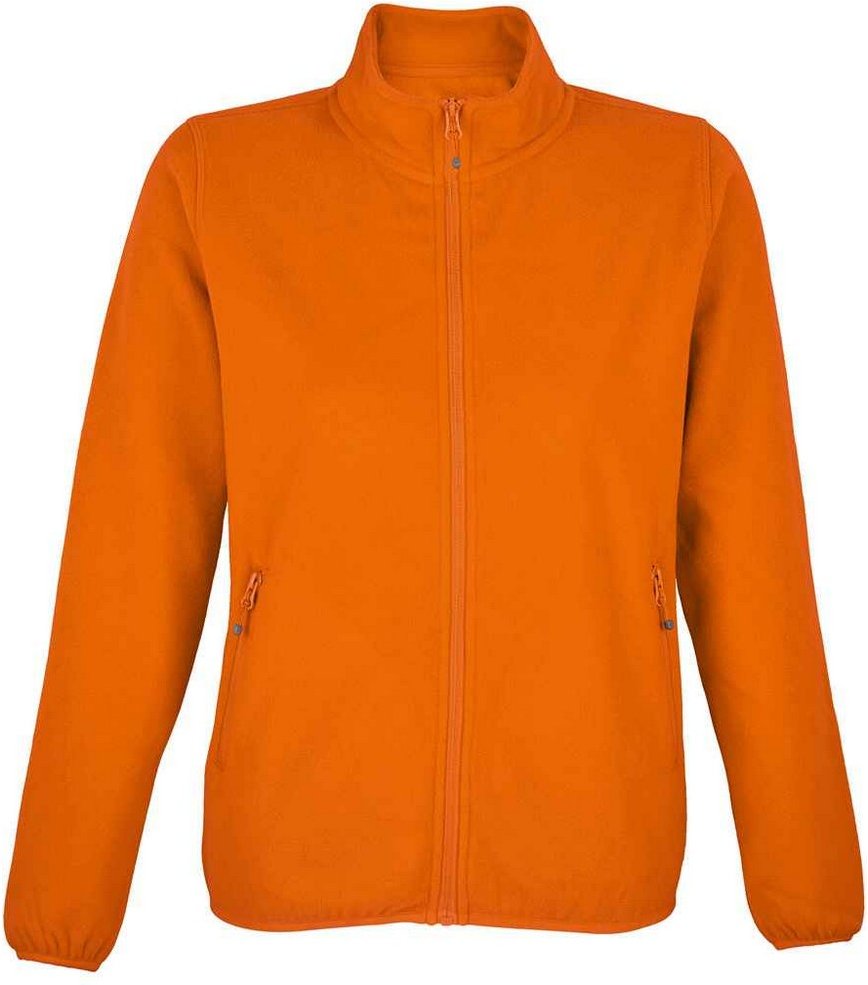 SOLS Womens/Ladies Factor Microfleece Recycled Fleece Jacket (Orange)