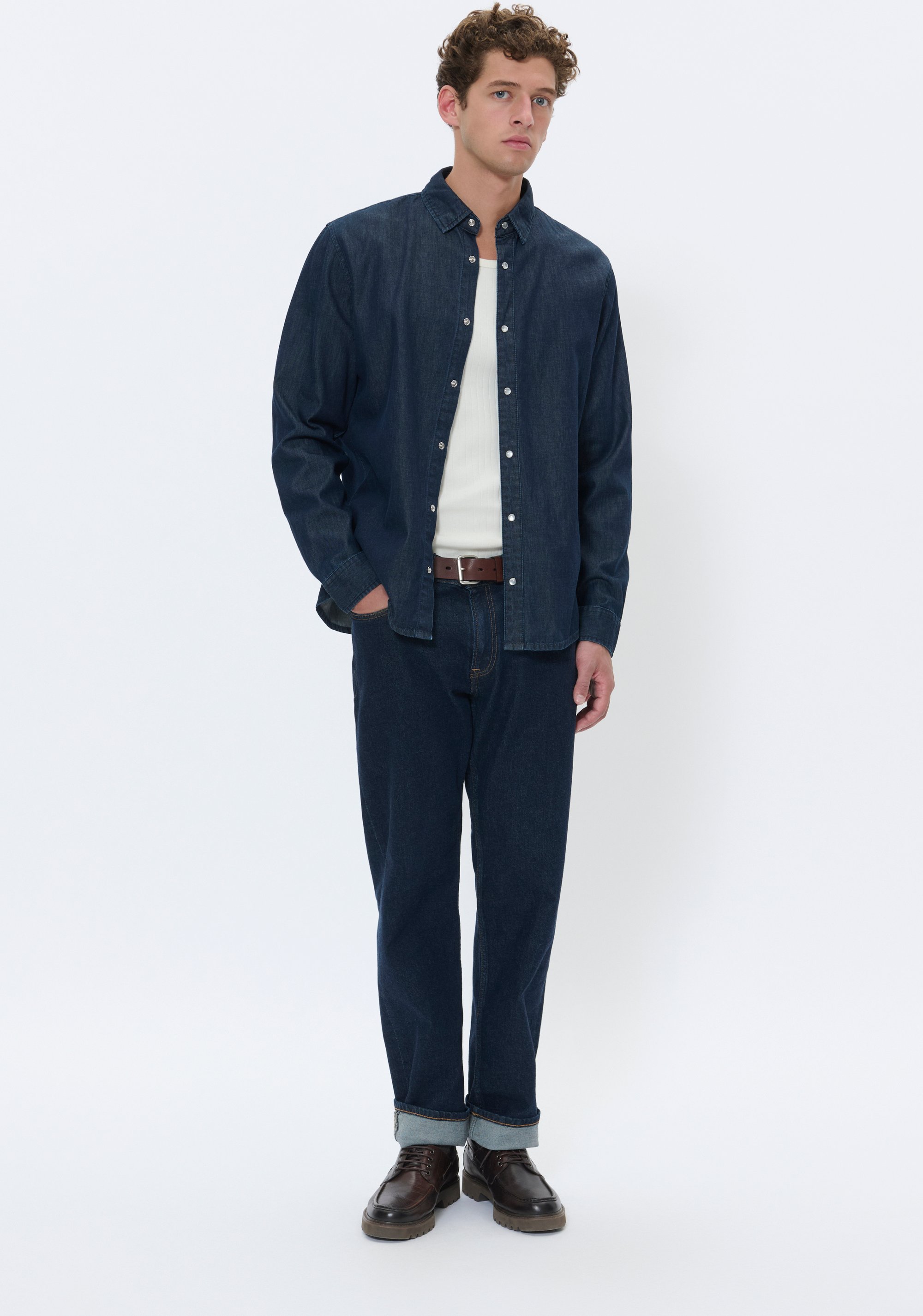 Langarm - Hemd MAChristaldo Gerade Passform dark blue