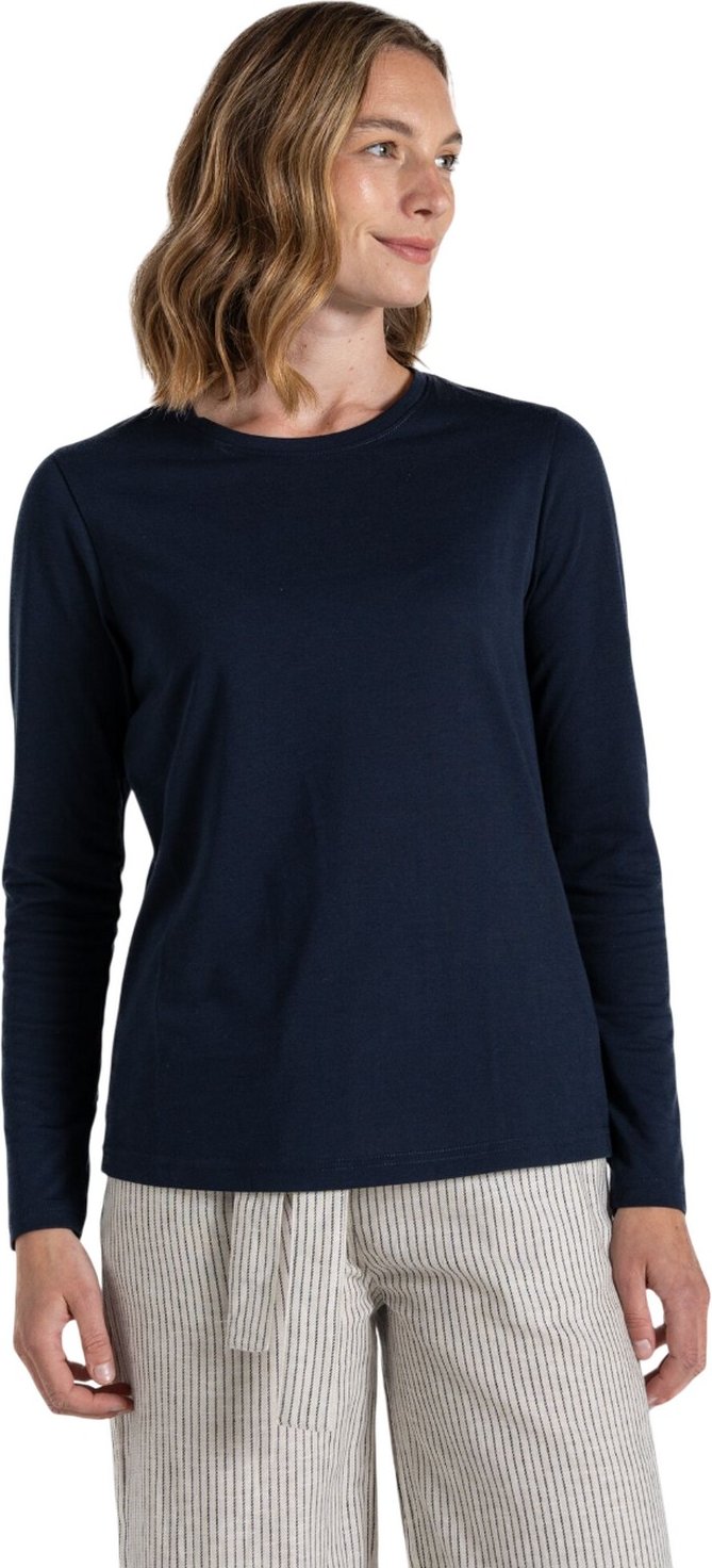 Craghoppers - "Akona" T-Shirt für Damen Langärmlig (Marineblau)