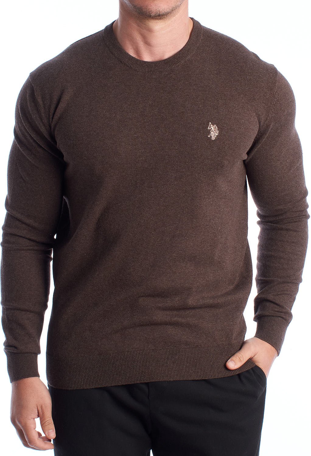 Herren-Strickpullover mit Rundhalsausschnitt US42173048