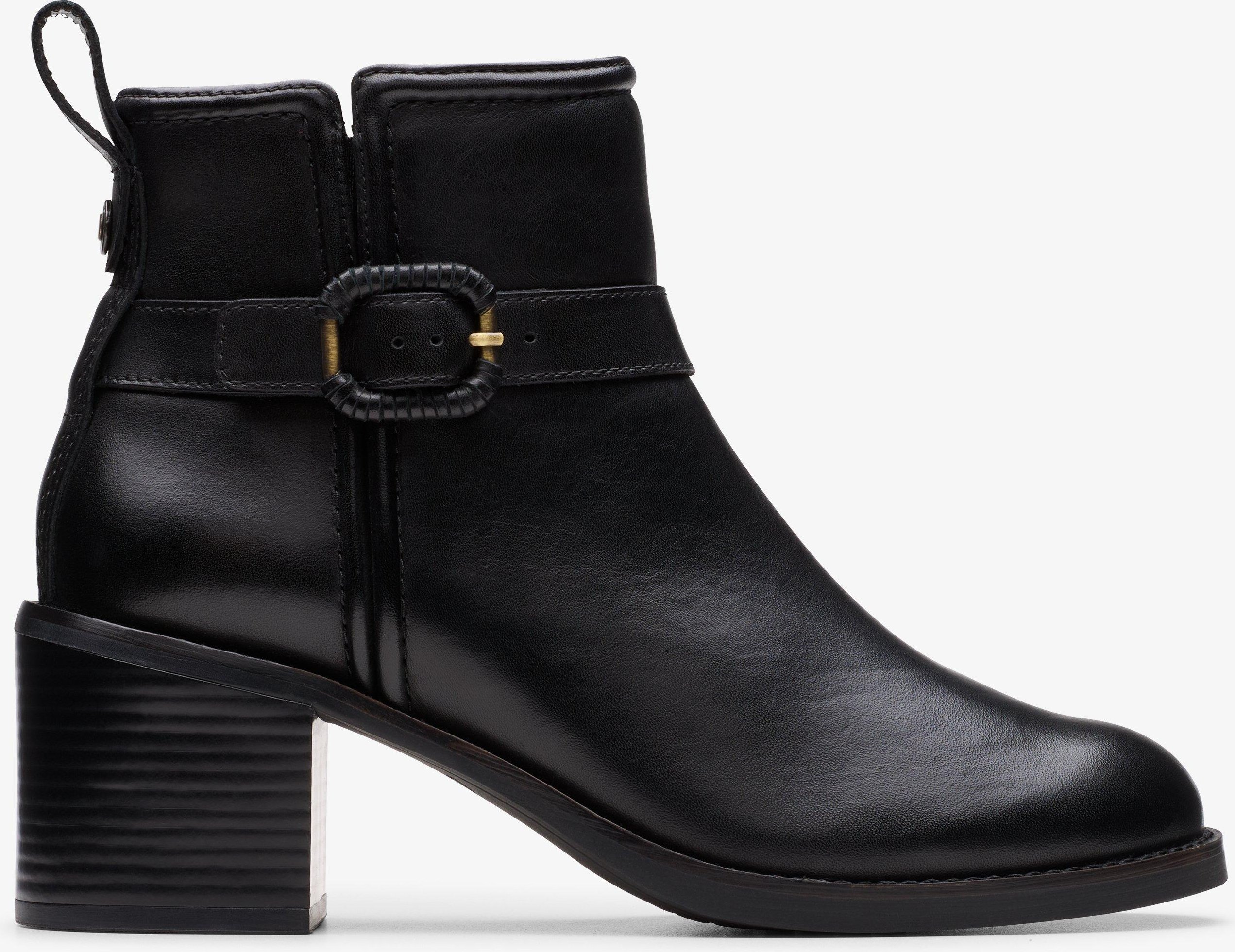 Chamberly Trim Schwarze Lederstiefel