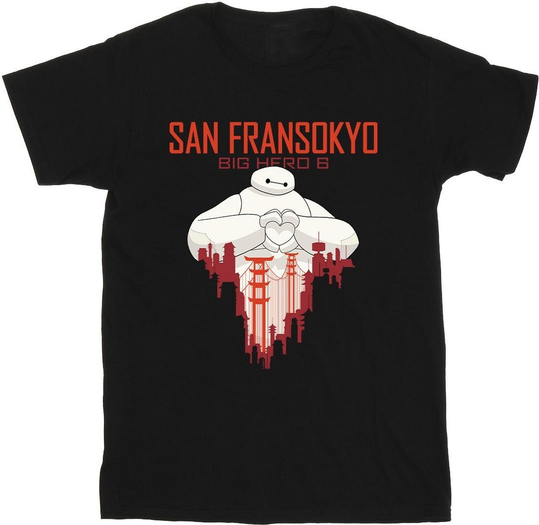 Disney - "Big Hero 6 San Fransokyo" T-Shirt für Herren (Schwarz)