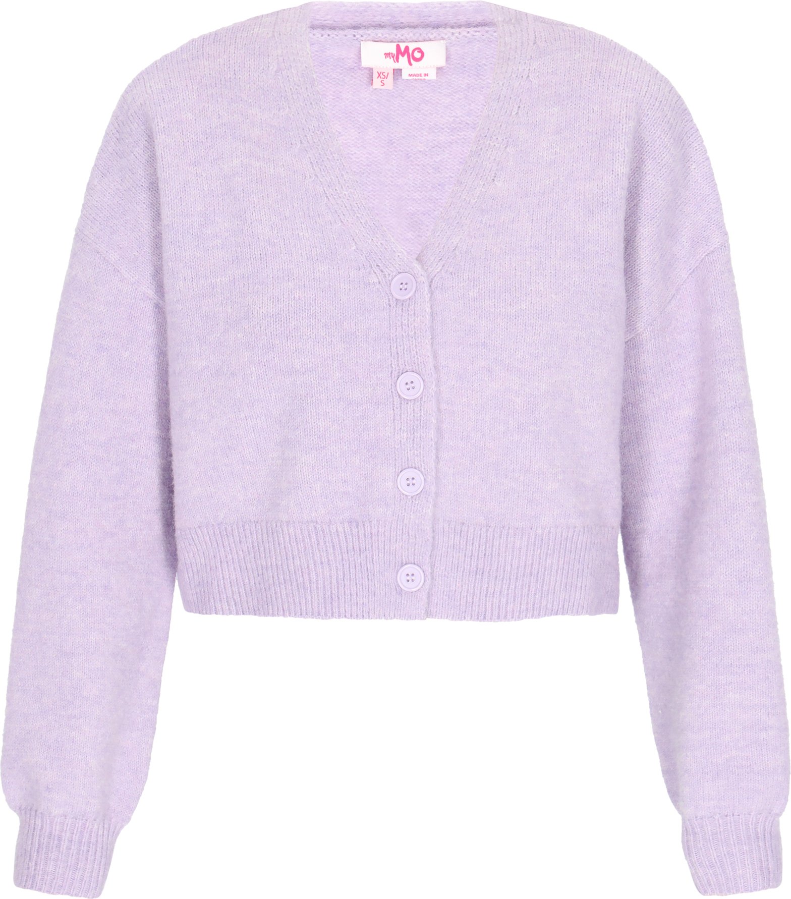 Mymo Strickjacke Frauen Fliedermeliert