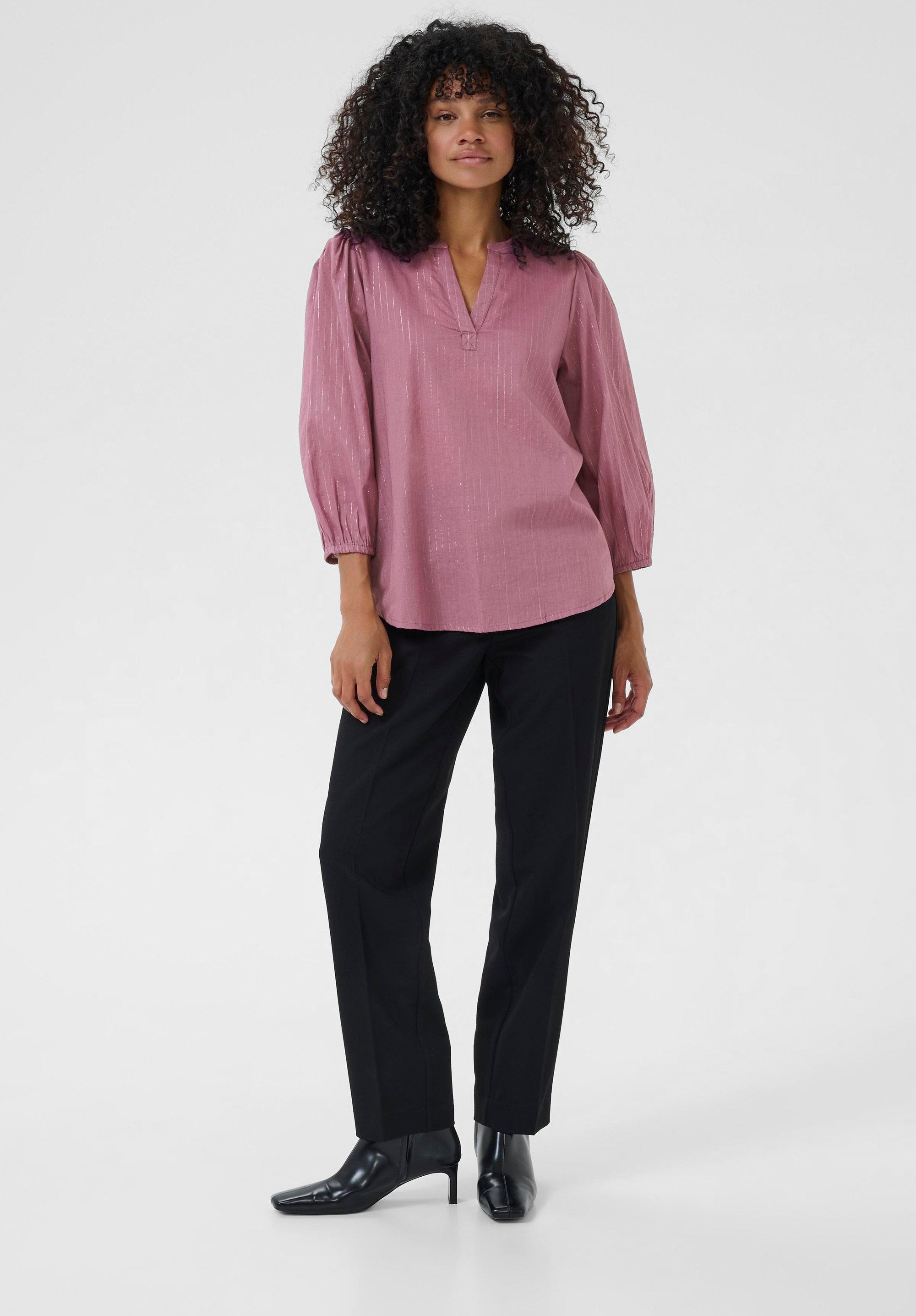 Langarm-Bluse KAluise Langarm-Bluse Regular fit purple