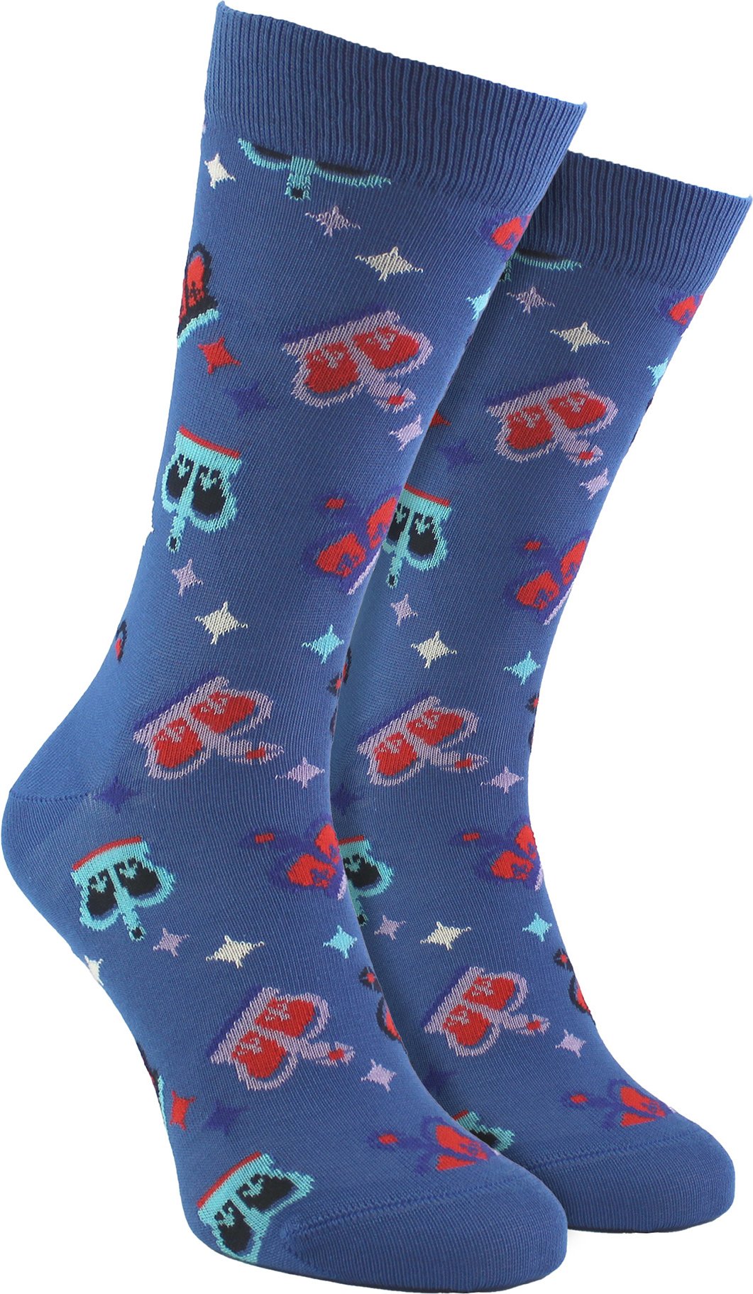 Thumbnail - Baumwollkrone Design Unisex Socken - Blau