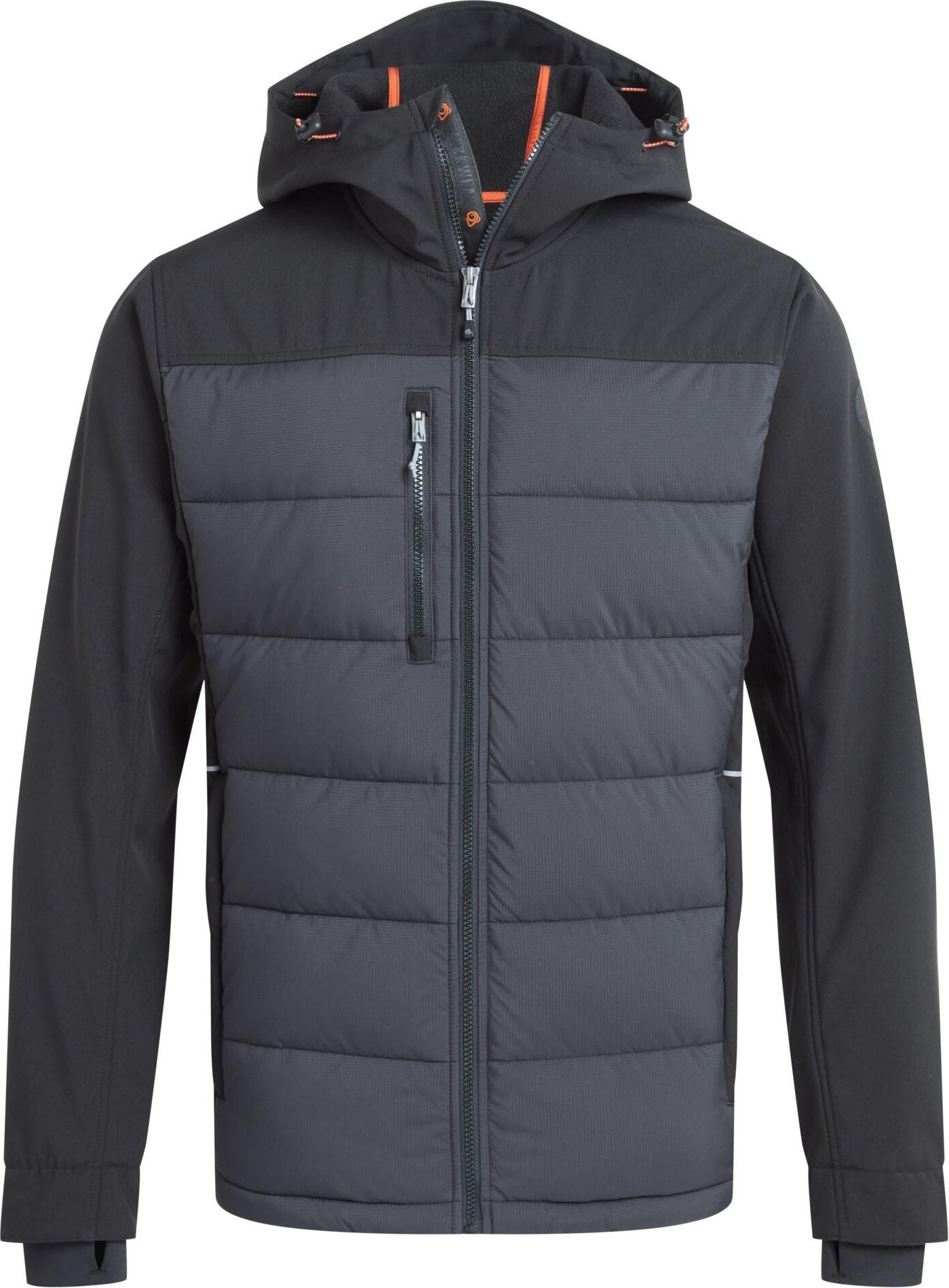 Craghoppers - "Castleford" Jacke Hybrid für Herren (Schwarz)