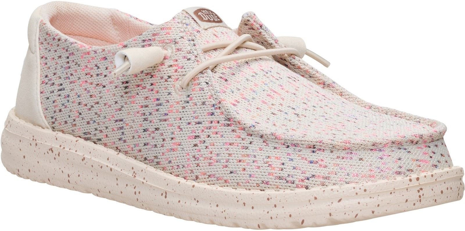 HEYDUDE Wendy Stretch Polyester Damen Taupe/Multi Slipper