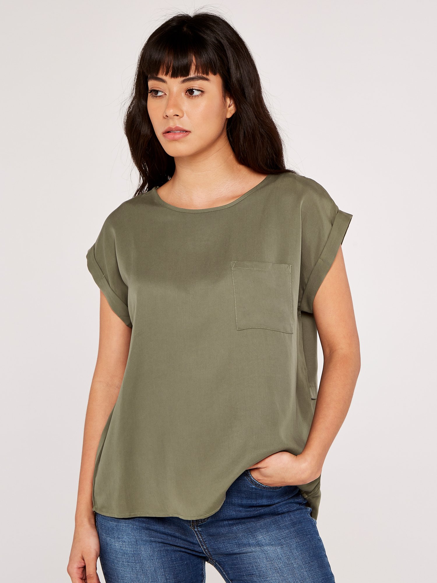 Apricot Split Back T-Shirt