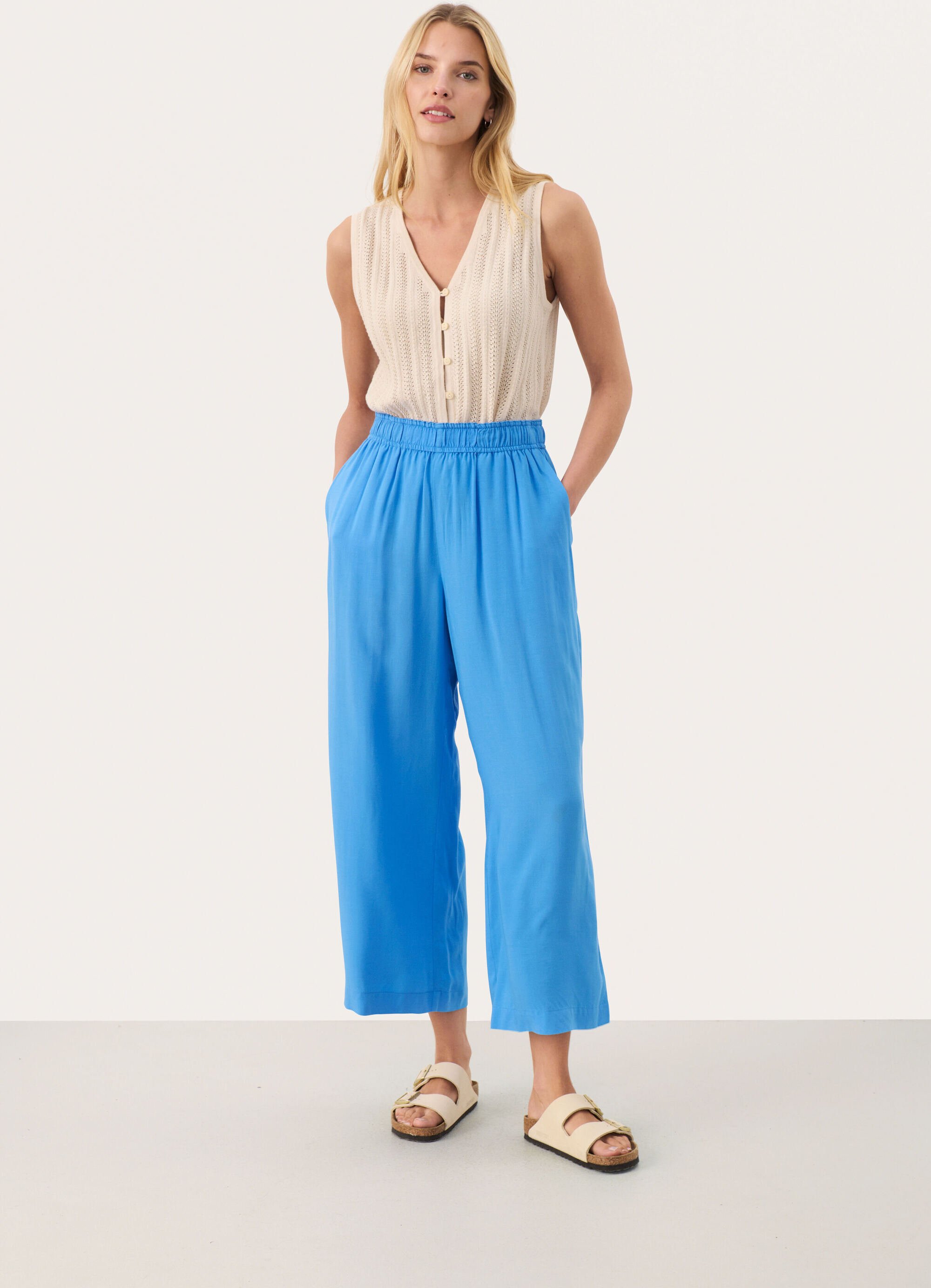 Casual Hose Easy fit Marina blue