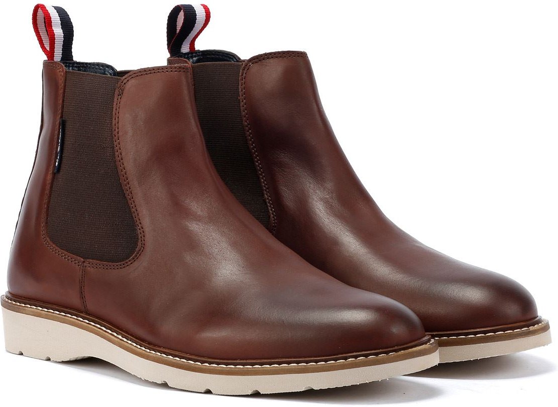 Thumbnail - Ben Sherman Hampton Rote Herrenstiefel Aus Leder