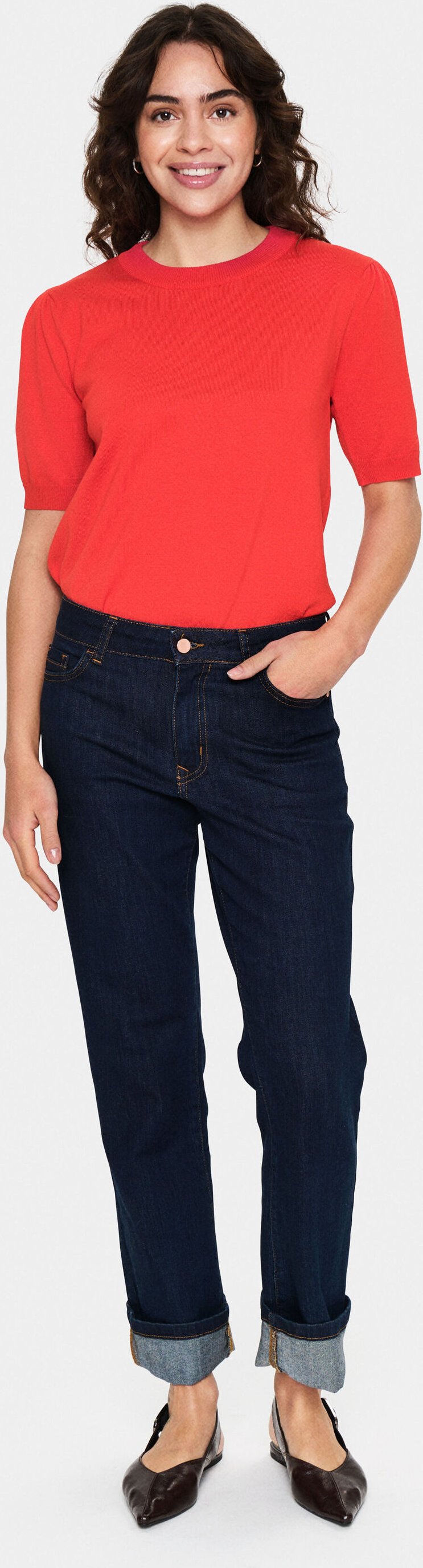 Strickpullover Classic fit red