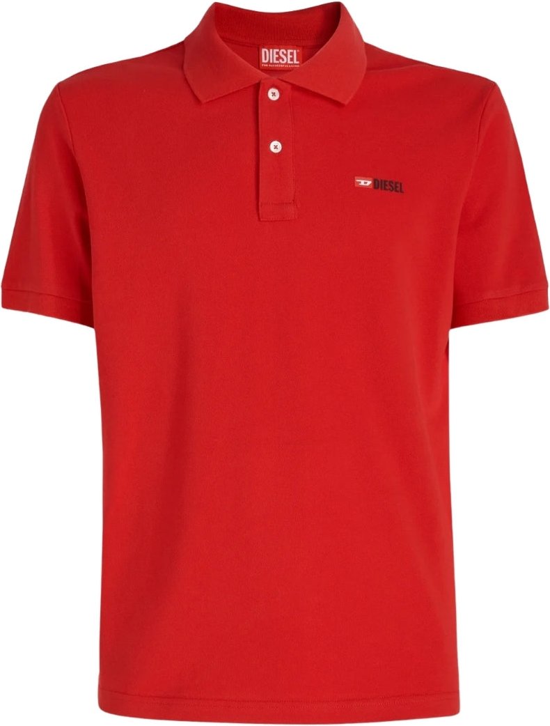 Diesel T-Smith-Div Rotes Poloshirt