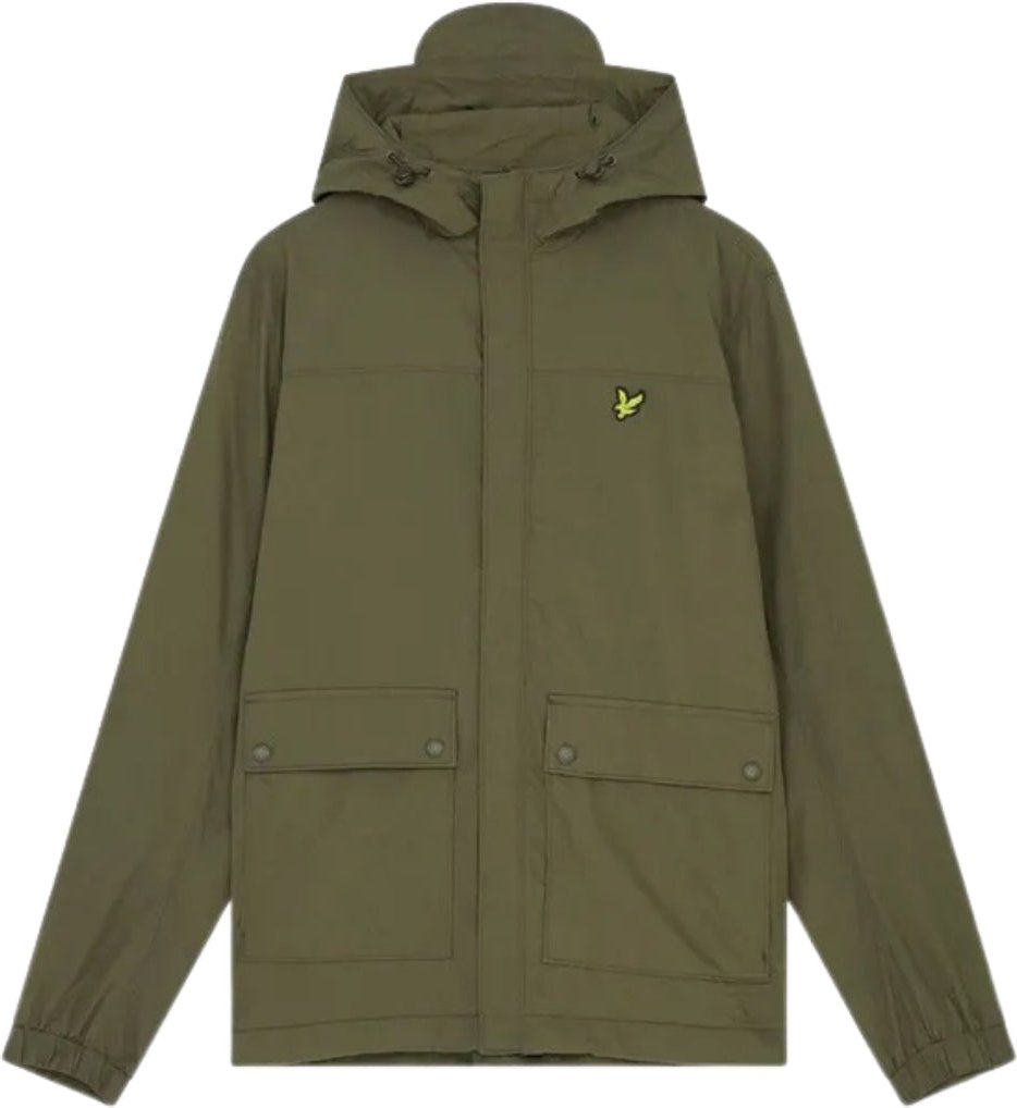Lyle & Scott Kapuzentasche, grune Jacke