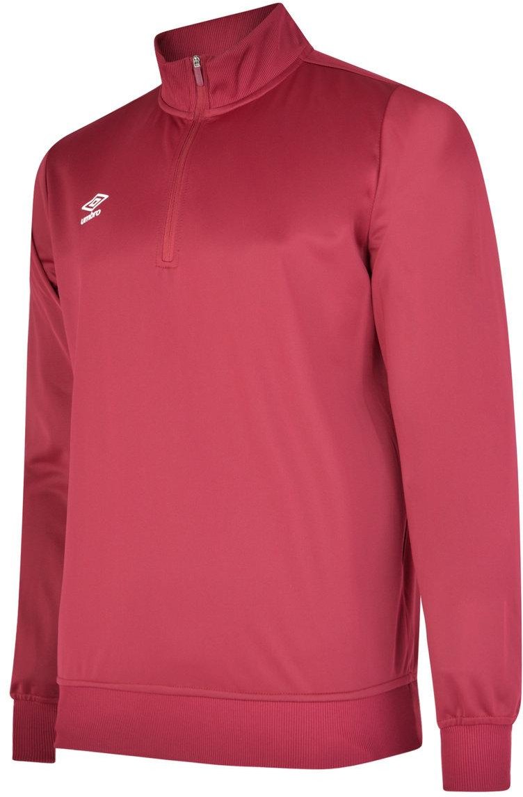 Umbro Herren Club Essential Half Zip Sweatshirt (Neu Claret)