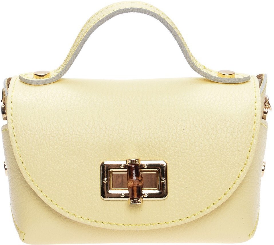 Anna Luchini Gelb Rindsledertasche