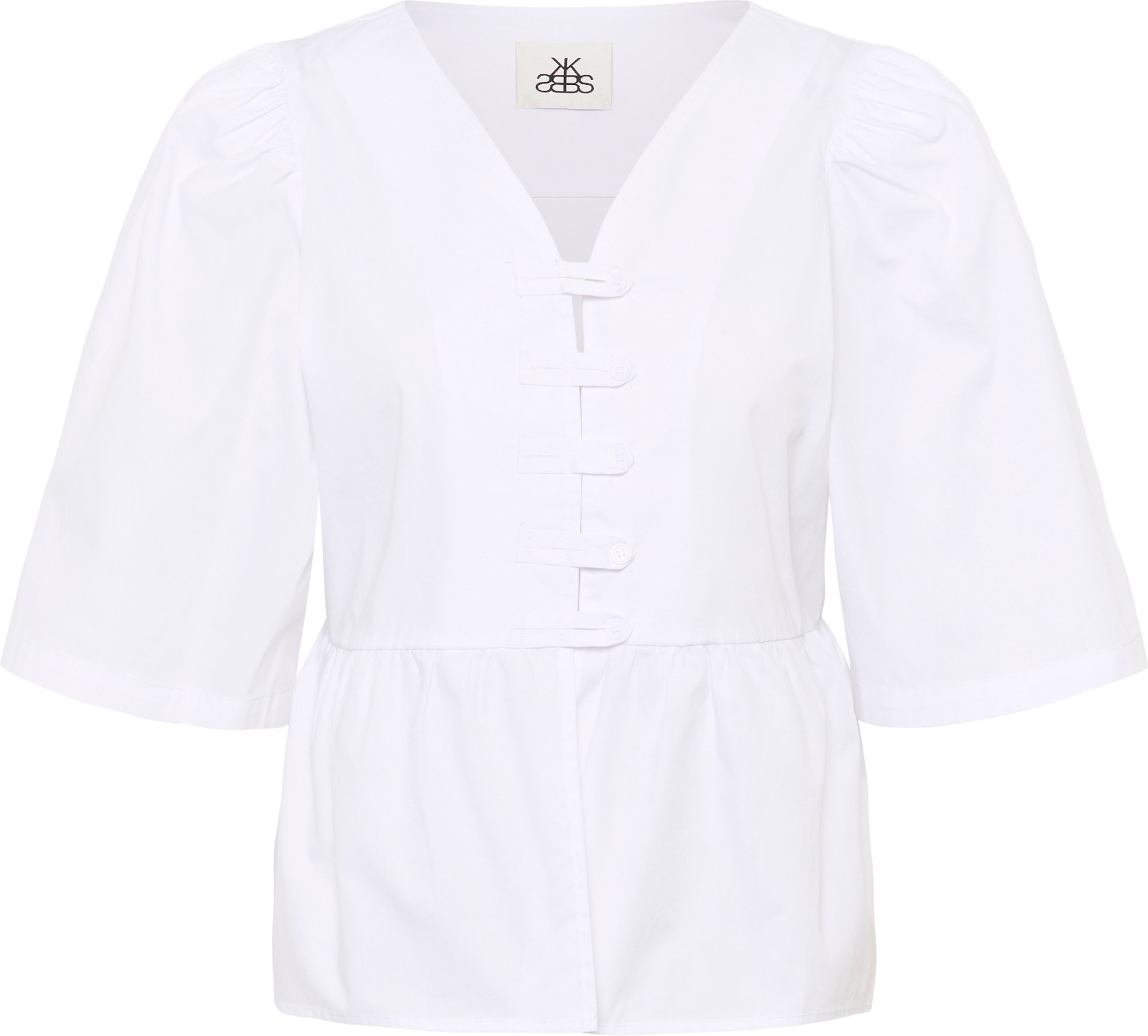 Kurzarm-Bluse KBBrianna Feminine white